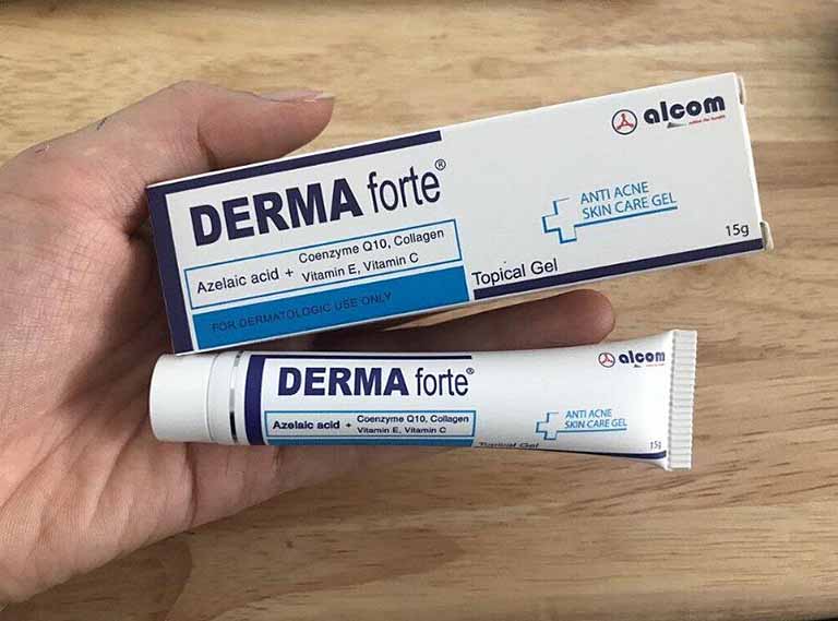 Derma Forte điều trị các loại mụn, làm liền sẹo và giảm thâm mụn trên da 