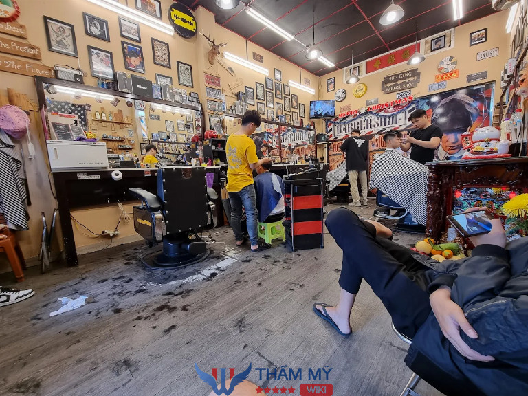 Tiệm cắt tóc nam đẹp ở Biên Hòa SB-King Barber Shop