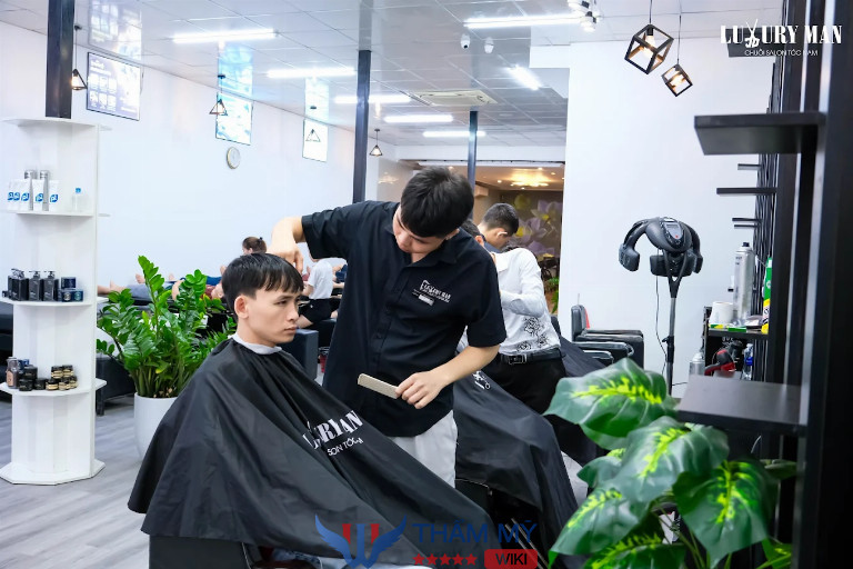 tiệm cắt tóc nam đẹp Hải Phòng - Luxury Man