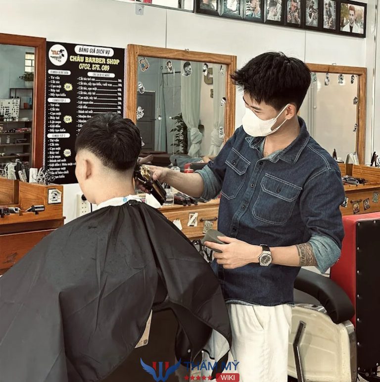Tiệm cắt tóc nam đẹp ở Hòa Khánh Đà Nẵng Châu Barbershop