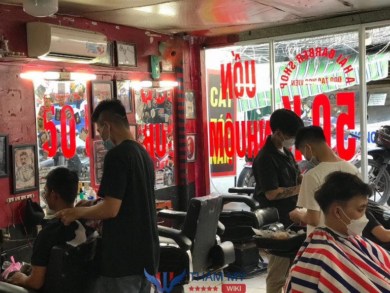Tiệm cắt tóc nam đẹp ở Sài Gòn - A Hải barber shop