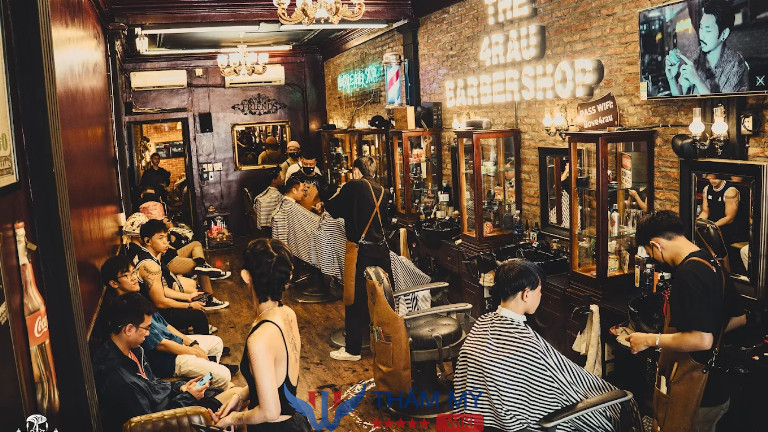 Tiệm cắt tóc nam đẹp ở Sài Gòn - 4RAU Barber Shop