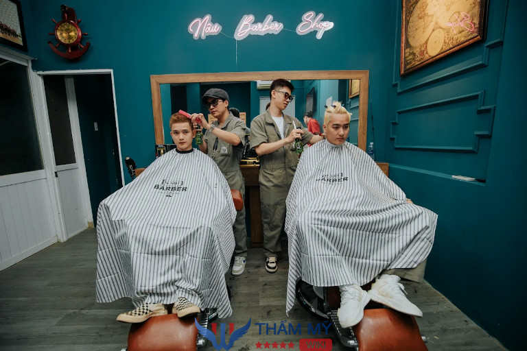 Tiệm cắt tóc nam giá rẻ ở Đà Nẵng Nâu Barber Shop