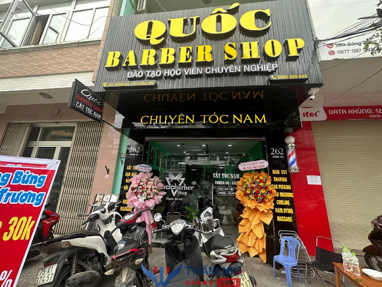 Tiệm cắt tóc nam đẹp ở Đà Nẵng Quốc Barber Shop