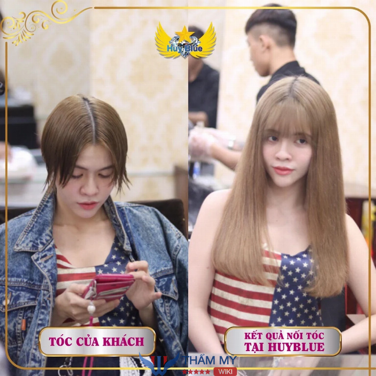 Tiệm nối tóc đẹp ở Bình Dương Huy Blue