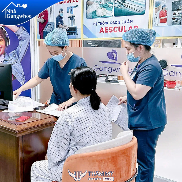 quy trình phẫu thuật thẩm mỹ tại Thẩm Mỹ Viện Gangwhoo