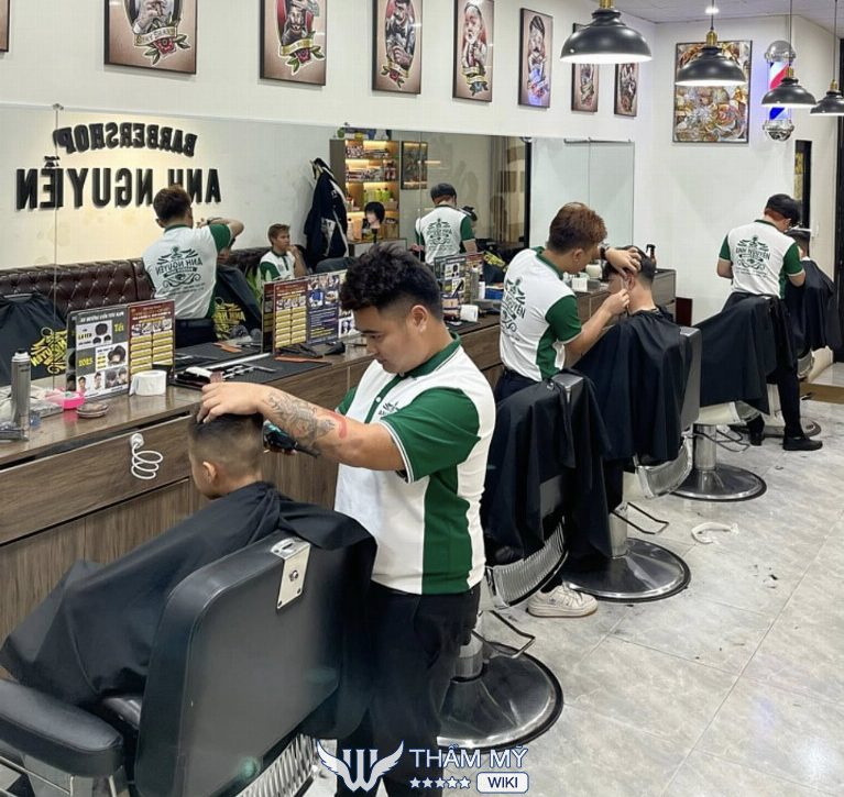 Tiệm cắt tóc nam đẹp giá rẻ ở Gia Lai - Barbershop Anh Nguyễn