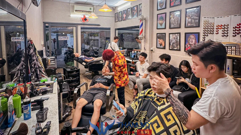 Tiệm cắt tóc nam đẹp Nha Trang  - Ồ Barber Shop