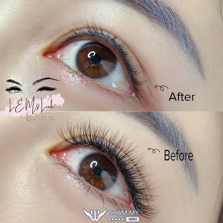 Le My Linh Eyelash là Tiệm nối mi đẹp ở Tiền Giang