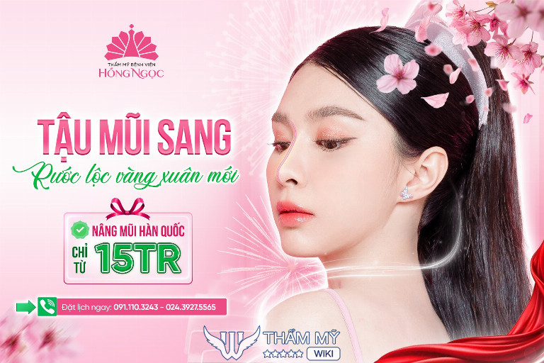 Địa chỉ nâng mũi ở Hà Nội uy tín - Thẩm mỹ bệnh viện Hồng Ngọc