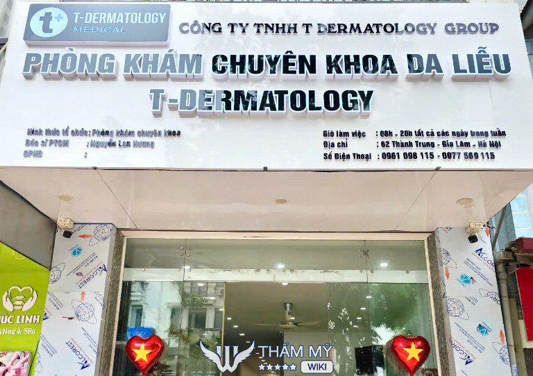 Phòng khám da liễu thẩm mỹ T-Dermatology gia lâm hà nội