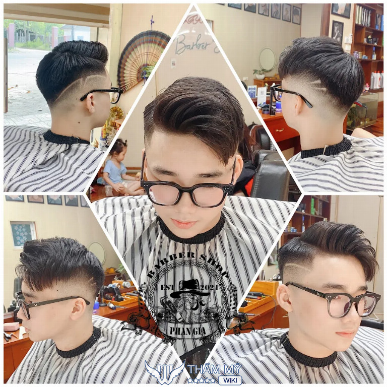 tiệm cắt tóc nam đẹp ở Nghệ An Phan Gia Barber Shop