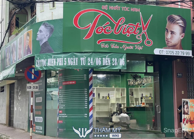 tiệm cắt tóc nam ở Bình Định Tóc Việt
