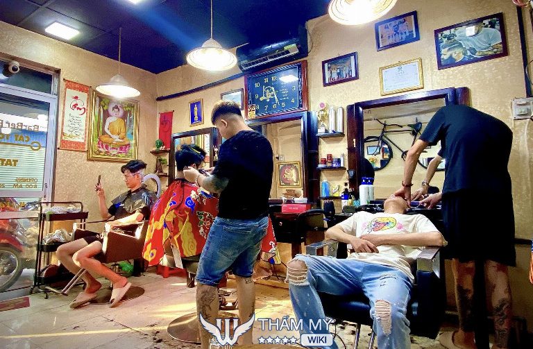 Tiệm cắt tóc nam đẹp ở Thái Nguyên Barber Bụi