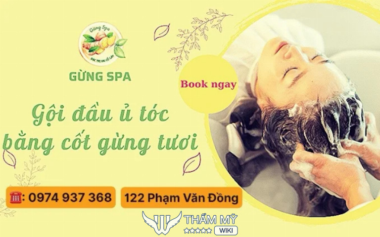 Gừng Spa gội đầu dưỡng sinh ở Quảng Ngãi giá rẻ
