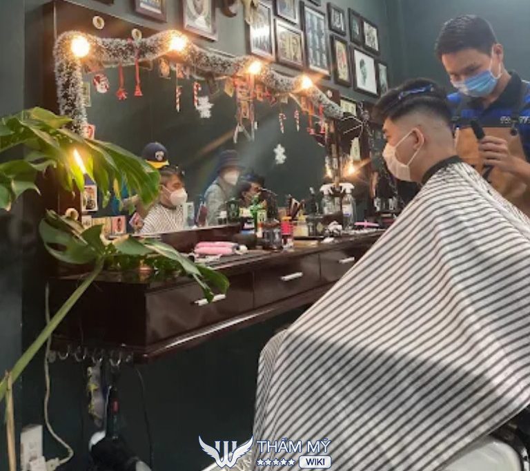 tiệm cắt tóc nam đẹp ở Đồng Tháp 77 Barber Shop