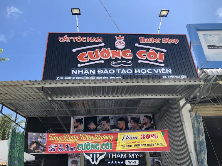 tiệm cắt tóc nam đẹp ở Đồng Tháp Cường Còi Barber Shop