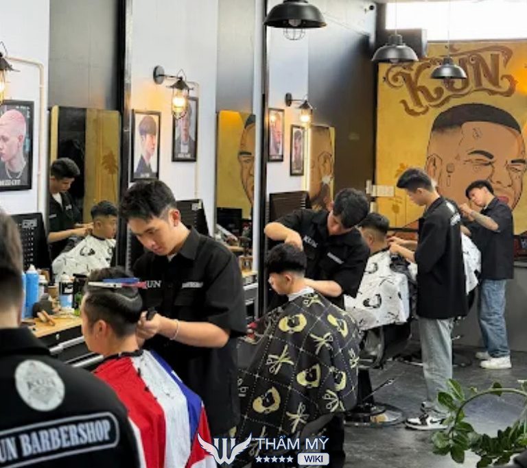 Tiệm cắt tóc nam đẹp giá rẻ ở Lâm Đồng Kun Barber Shop