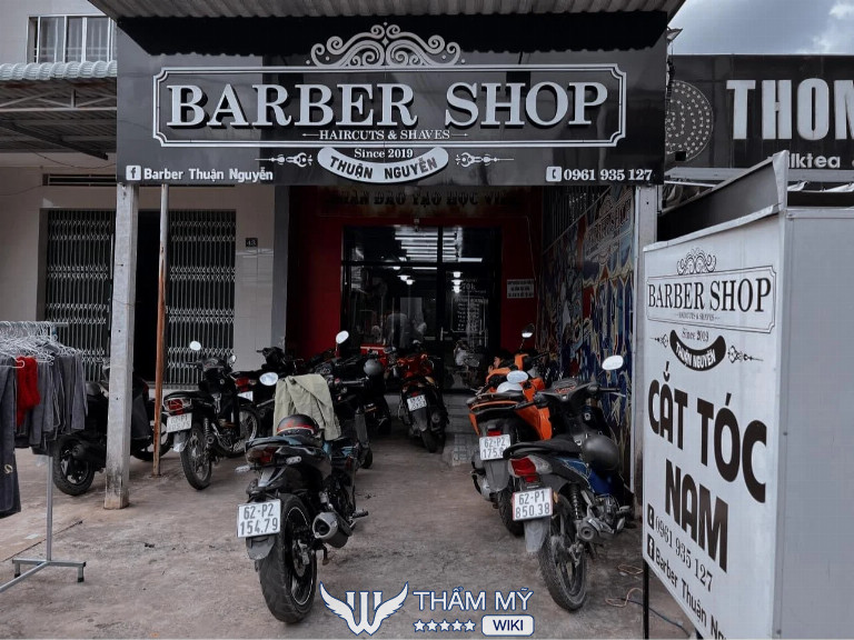 Tiệm cắt tóc nam đẹp ở Long An Barbershop Thuận Nguyễn