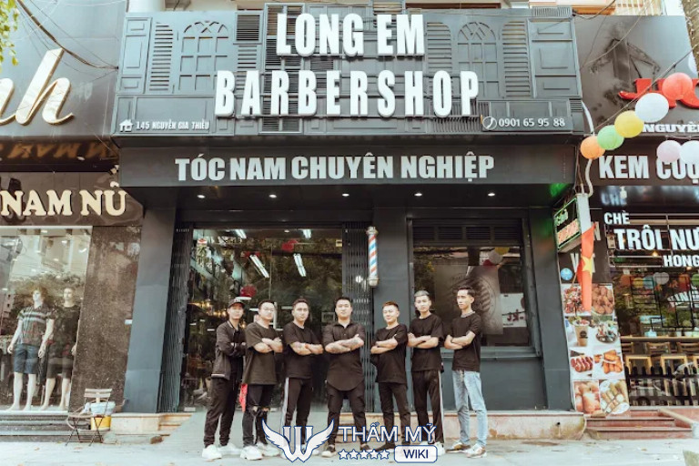 Tiệm cắt tóc nam đẹp ở Bắc Ninh Long Em Barbershop