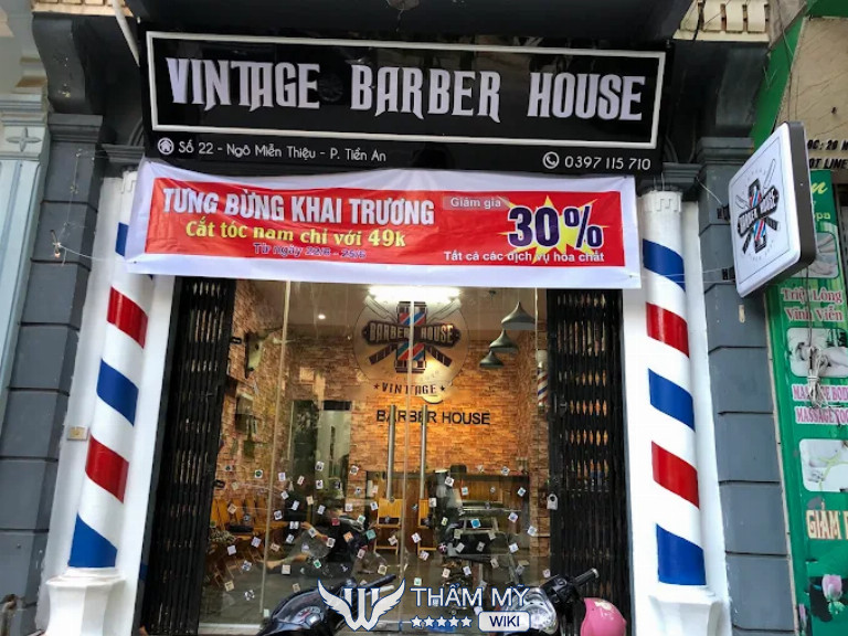 Tiệm cắt tóc nam đẹp ở Bắc Ninh Vintage Barber House