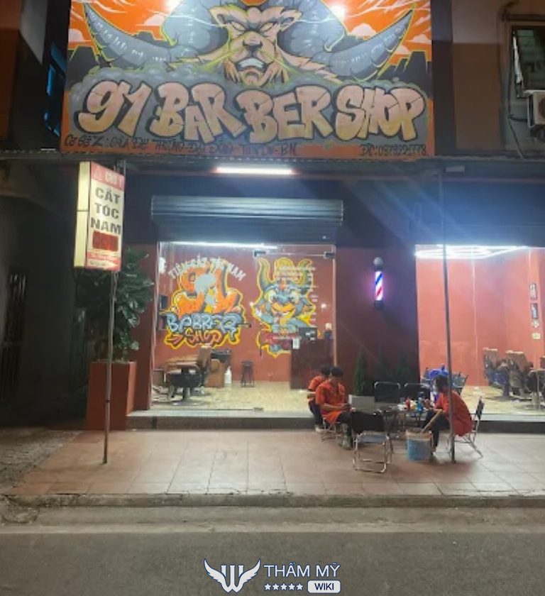Tiệm cắt tóc nam đẹp ở Bắc Ninh 91Barbershop