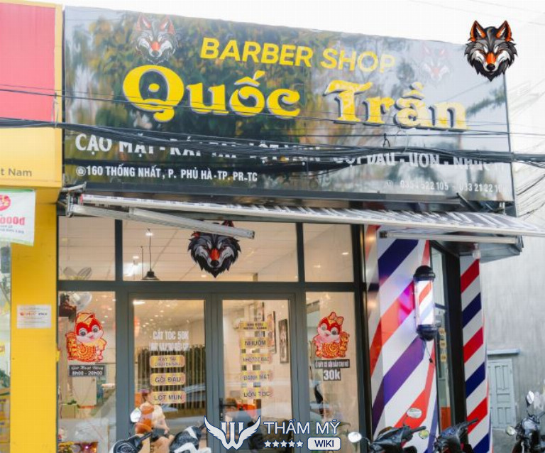 Tiệm cắt tóc nam đẹp ở Ninh Thuận Quốc Trần Barber Shop