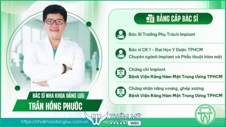 Bác sĩ Trần Hồng Phước Nha Khoa Đăng Lưu